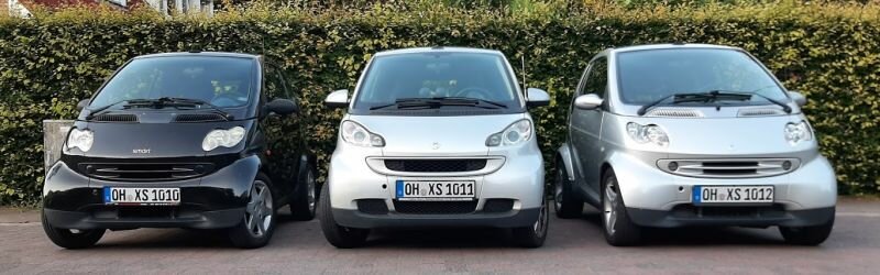 Smart Fortwo Typ 450, Baujahr 1997 bis 2007 ▻ Technische Daten zu